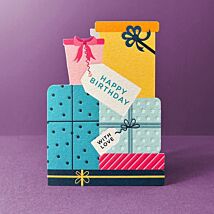 Taking Shape Presents Birthday Card