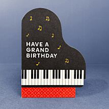 Taking Shape Piano Birthday Card