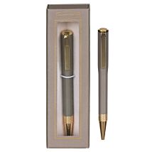 Mushroom Grey & Gold Boxed Ballpoint Pen