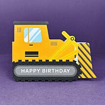 Taking Shape Bulldozer Birthday Card