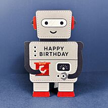 Taking Shape Robot Birthday Card
