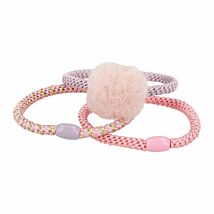 Assorted Set Of 3 Elastic Hairbands