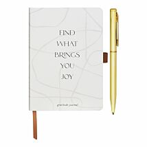Brings You Joy Small Gratitude Journal with Pen