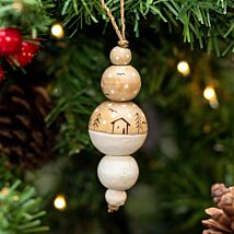 Droplet Houses Wooden Bauble