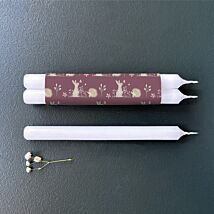 Meadow Friends Rabbit & Hedgehog Wrapped Candles