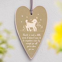 Meadow Friends Lamb Heart Tag