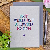 Not Just Weird Limited Edition Wobbly Word Card