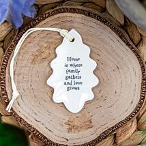 Home Is Where Family Gathers Porcelain Leaf