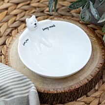Stretching Bear Medium Animal Bowl