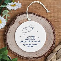 'Best Days Are Spent' Sheep Hanger