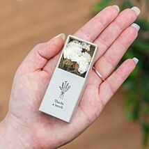 ‘Thanks A Bunch’ Dried Flower Matchbox