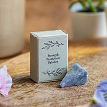 Strength, Protection, Balance Blue Sodalite Crystal Matchbox