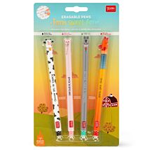 Farm Sweet Farm Set of 4 Erasable Gel Pens