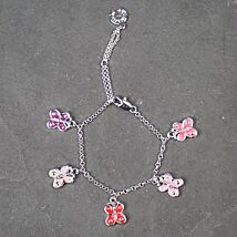 Girls Butterfly Charm Bracelet