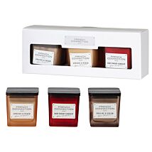 Square Trio Of 50g Candles Gift Set