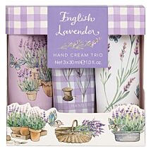 English Lavender Hand Cream Trio