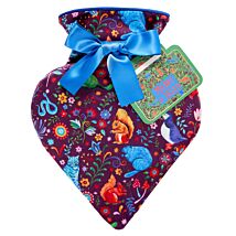 Merry And Wild Heart Shaped Hot Water Bottle
