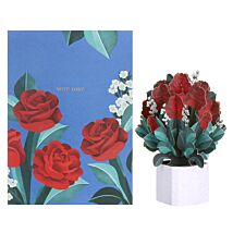 Mini Flora ‘Red Roses’ Bouquet Card