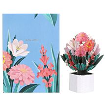 Mini Flora ‘Zinnia’ Bouquet Card
