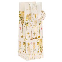 Stephanie Dyment Flutes Extra Large Bottle Gift Bag