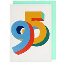Good Vibes Block 95th Birthday Card