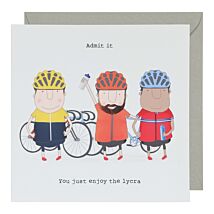 ‘Enjoy Lycra’ Greetings Card