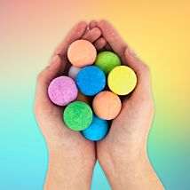 Rainbow Bath Bombs