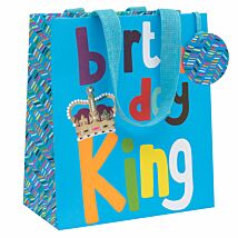 Paper Salad Birthday King Medium Birthday Gift Bag