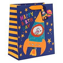Paper Salad Rocket Boy Kids Large Gift Bag