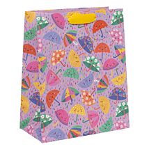 Kate McFarlane Upbeat Umbrellas Large Gift Bag