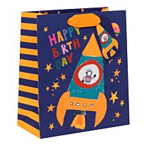 Paper Salad Rocket Boy Kids Medium Gift Bag
