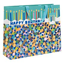 Paper Salad Sapphire Spots Landscape Shopper Bag