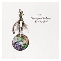 Glamarama Glittering Birthday Girl Luxury Birthday Card