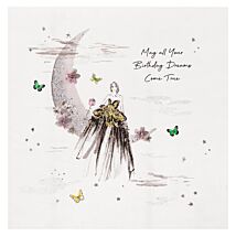Glamarama Dreams Come True Luxury Birthday Card
