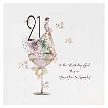 Glamarama 21 Luxury Birthday Card