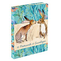 Kissing Hares Notecard Wallet