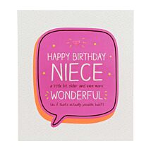 Even More Wonderful! Niece Birthday Card