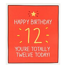 12 Today Birthday Card