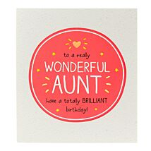 Wonderful Aunt Birthday Card