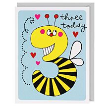 Hey! Bumblebee 3rd Birthday Card