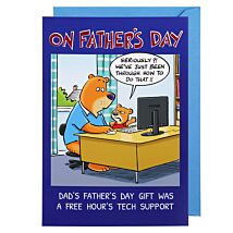 Free Tech Support Father’s Day Card
