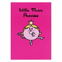 Pink Little Miss Princess Greetings Card