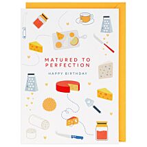 I’mPressed ‘Matured To Perfection’ Cheese Birthday Card