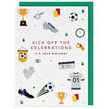I’mPressed ‘Kick Off’ Football Birthday Card