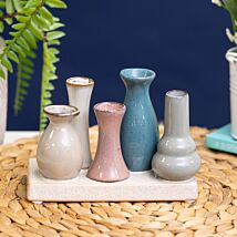 Petite Pottery 5 Stems Vase Ornament