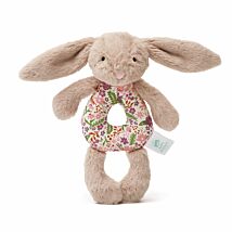 Blossom Beige Bunny ‘Petal’ Ring Rattle