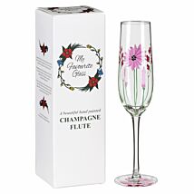 My Favourite Gerbera Flute Glass