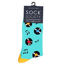 Turquoise Vinyl Socks