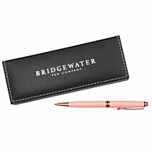 Bridgewater Pen Company Winchester Pink & Rose Gold Boxed Slim Retractable Ballpoint Pen