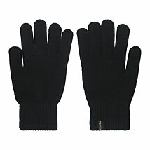 Black Plain Knit Men’s Boxed Gloves